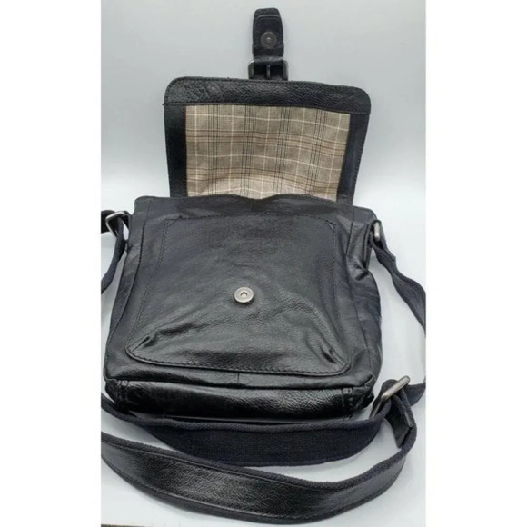 Fossil Black Leather Decker City Shoulder Bag Purs - Picture 7 of 11